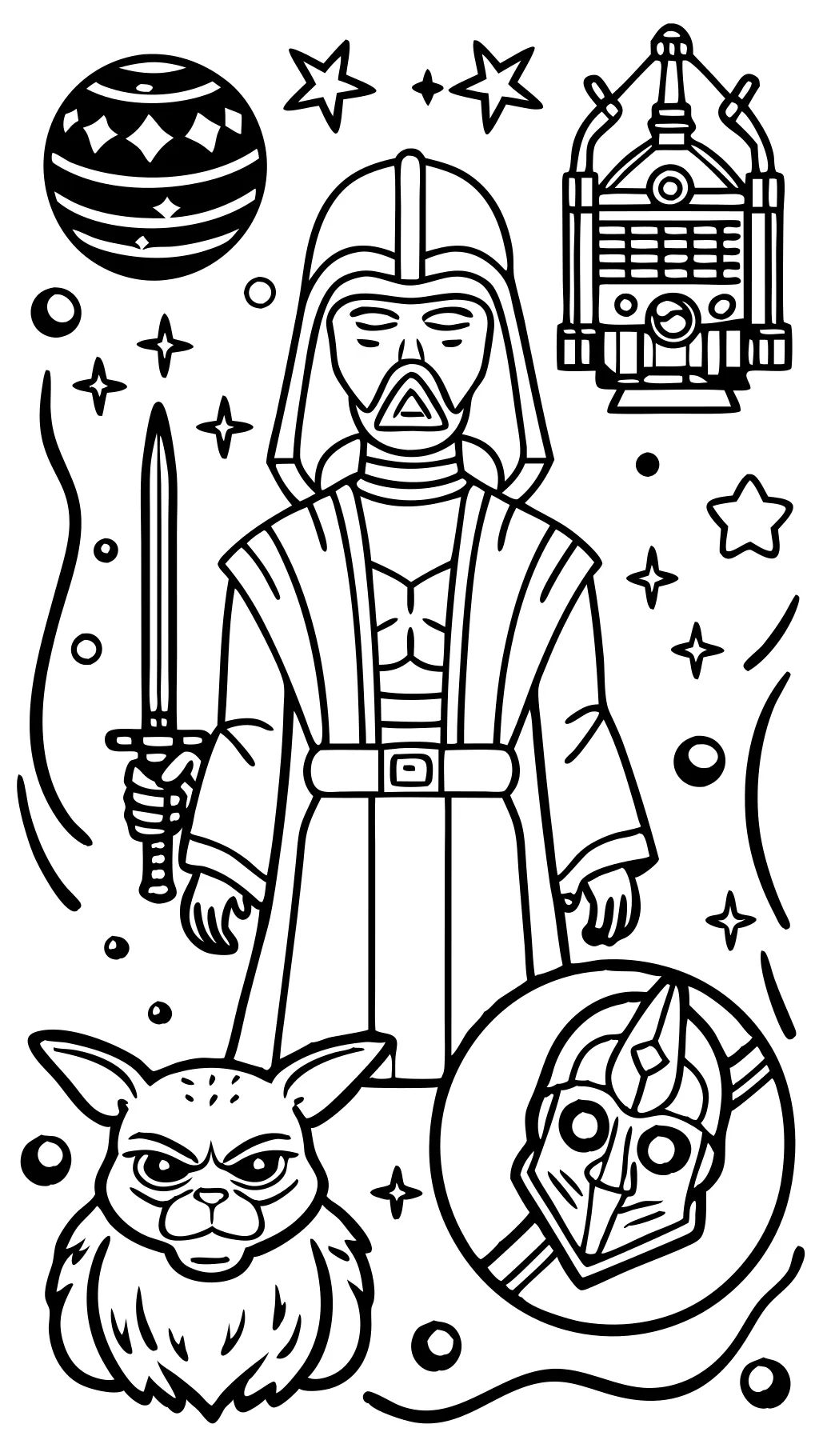 Página para colorear Star Wars